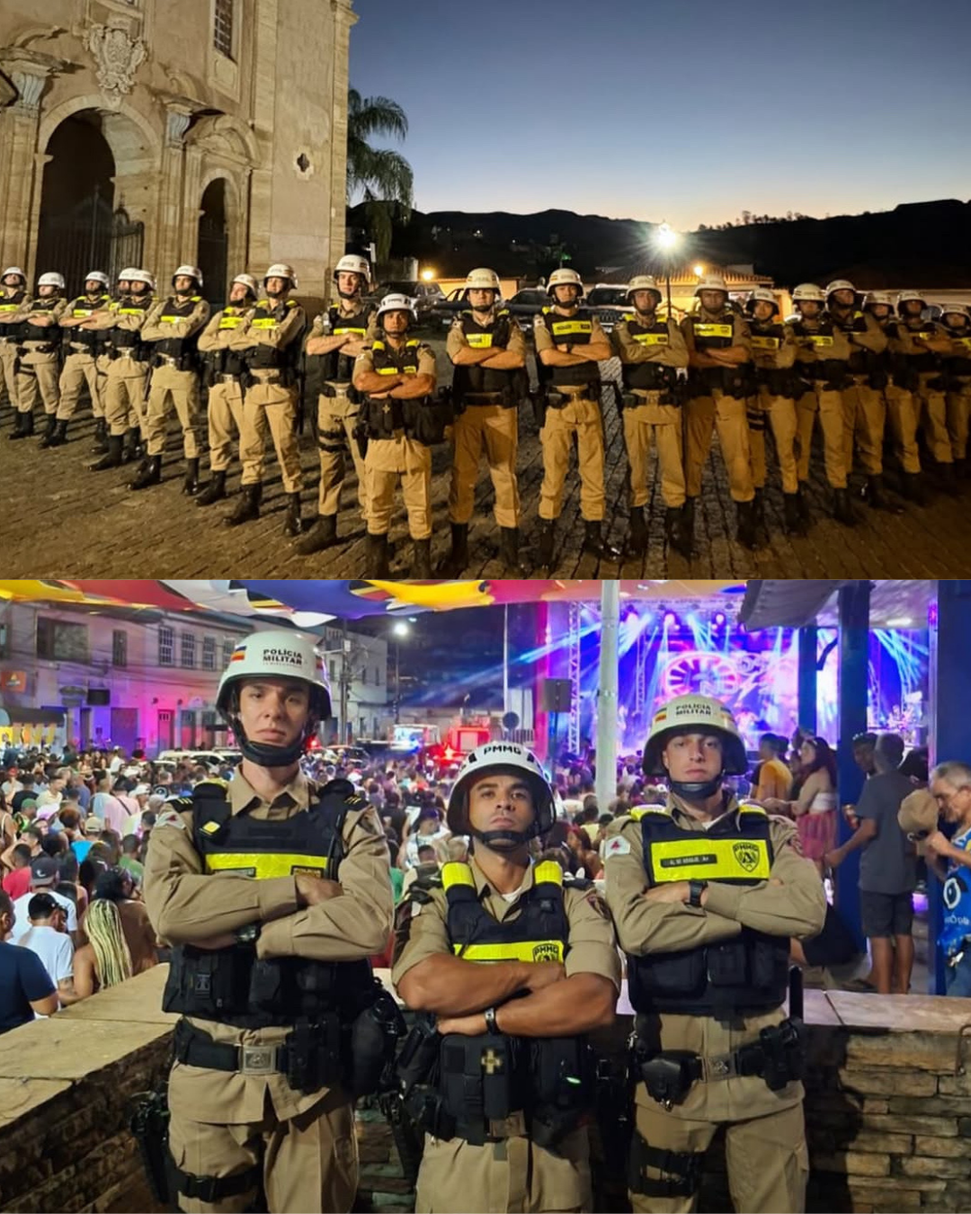 Reforço da PM amplia segurança durante o Carnaval em Mariana