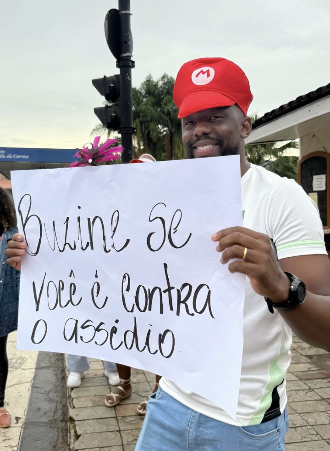 Ação contra o assédio marca mobilização no Centro de Mariana