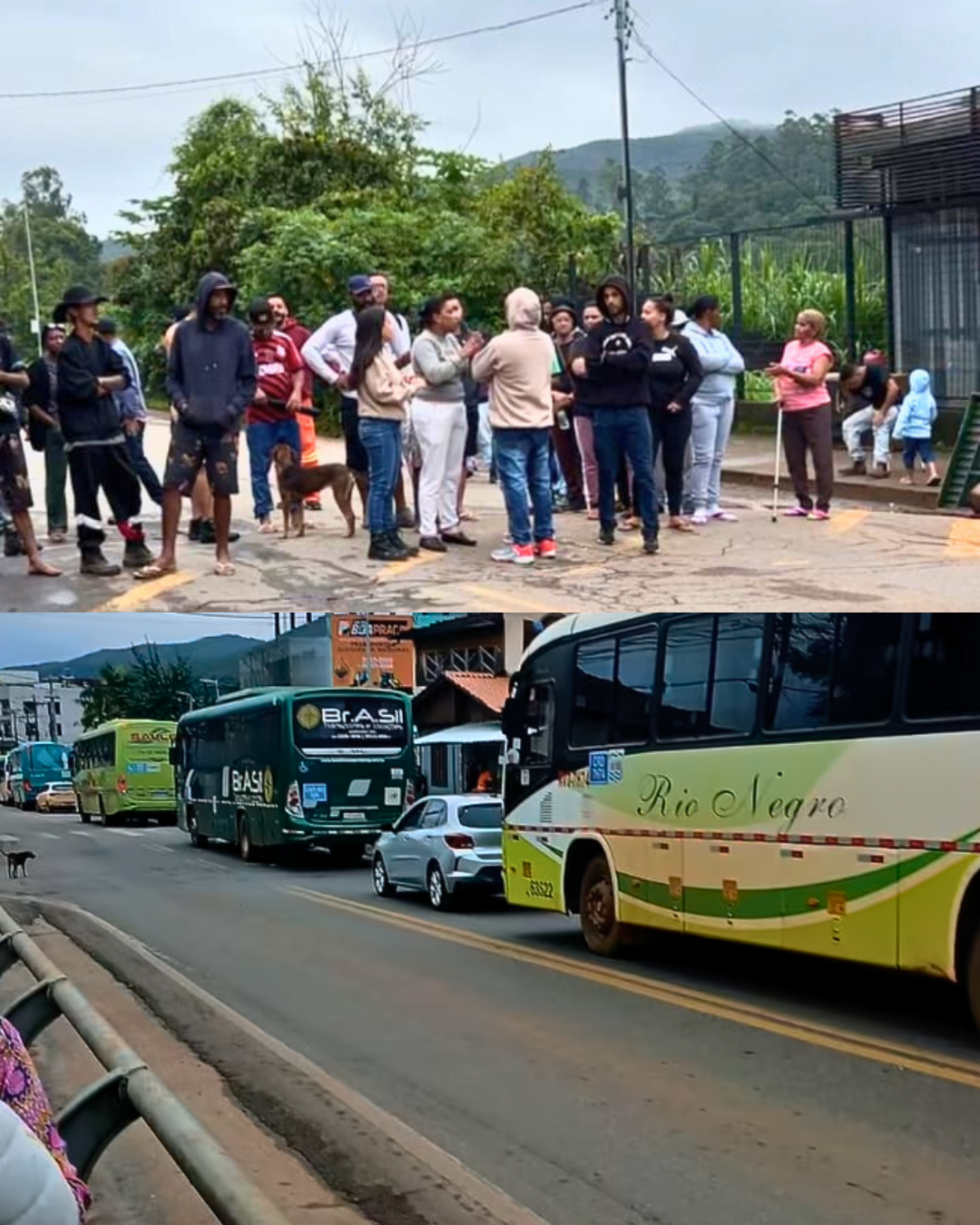 Protesto ocorre após retirada de construções irregulares em área pública de Mariana