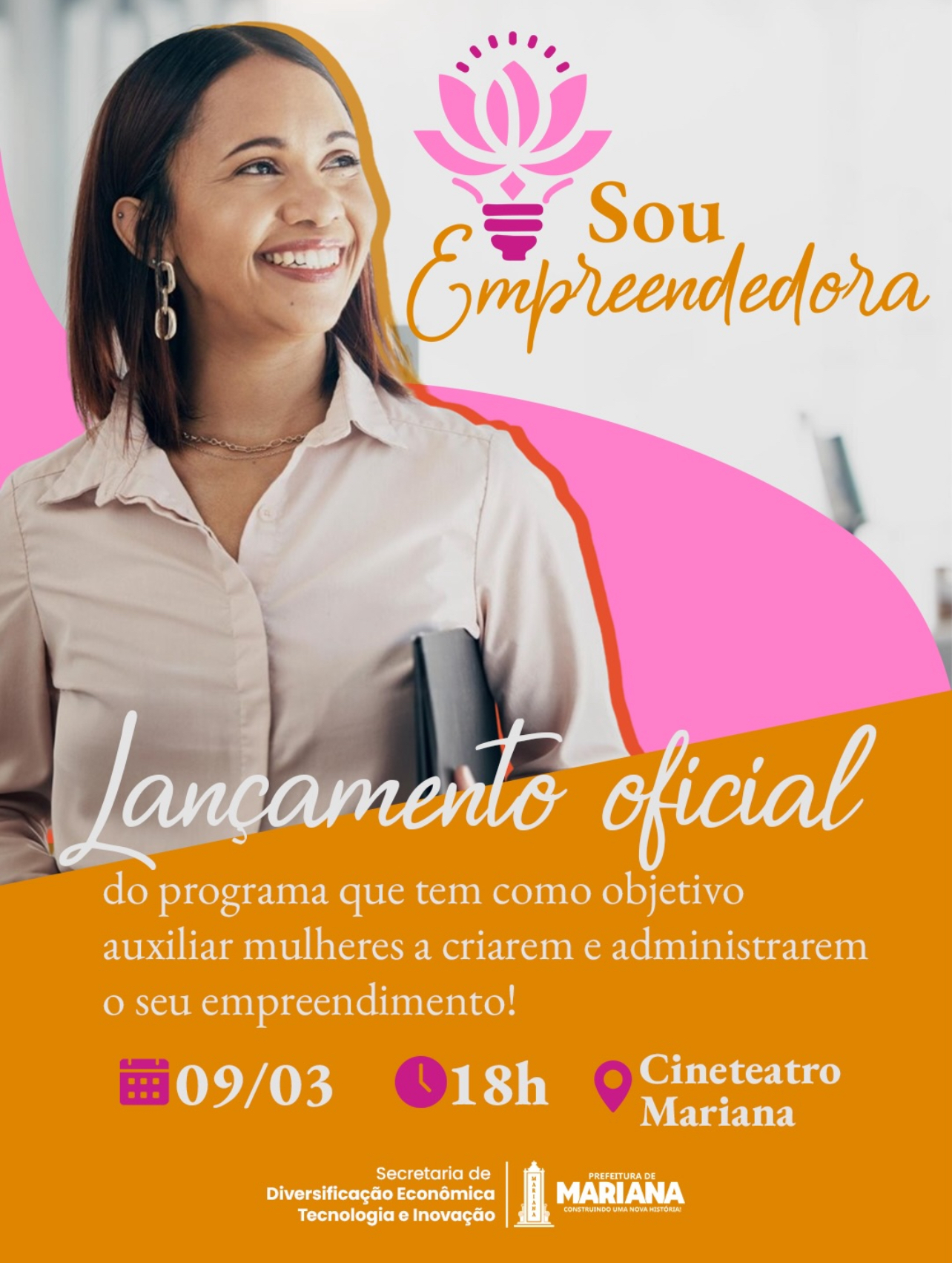 Programa Sou Empreendedora será lançado em Mariana para incentivar negócios liderados por mulheres