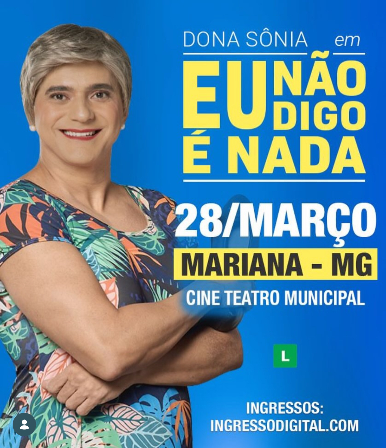 Dona Sônia chega a Mariana em show de Glauber Cunha no Cine Teatro Municipal