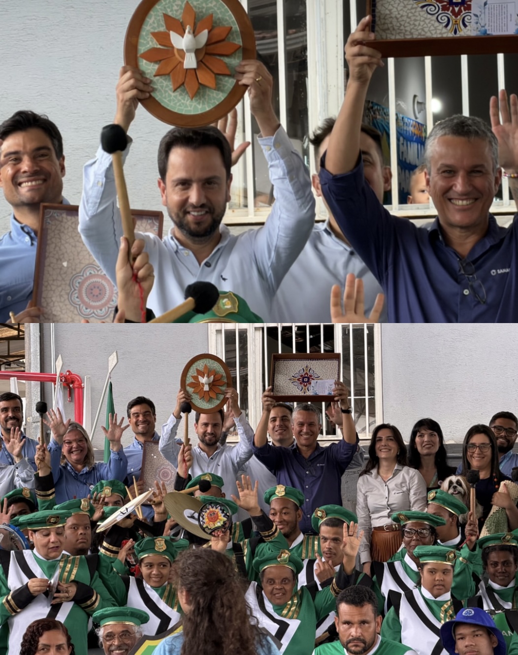 Samarco doa uniformes e instrumentos à fanfarra da APAE