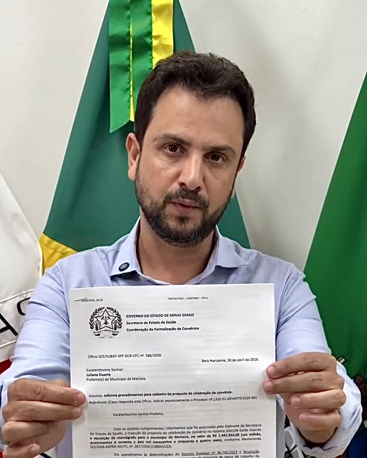 Com investimento de quase R$ 1,5 milhão, Mariana terá mamógrafo próprio pelo SUS