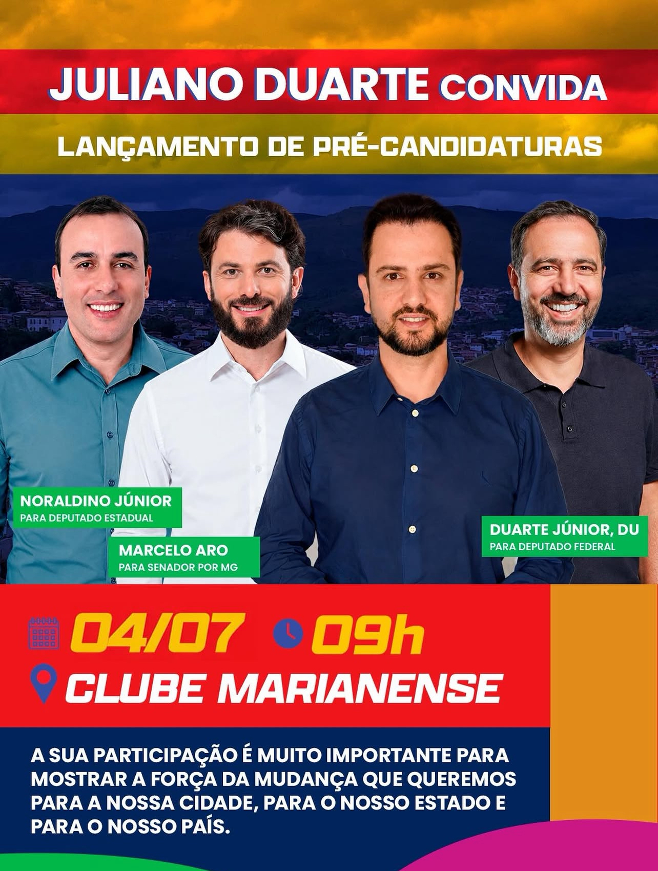 Mariana recebe ato de lançamento de pré-candidaturas para as eleições de 2026