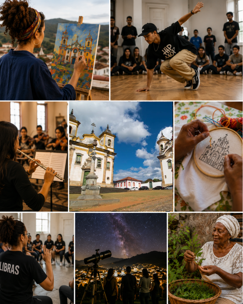 Arte, música e patrimônio marcam a programação formativa do Festival de Inverno